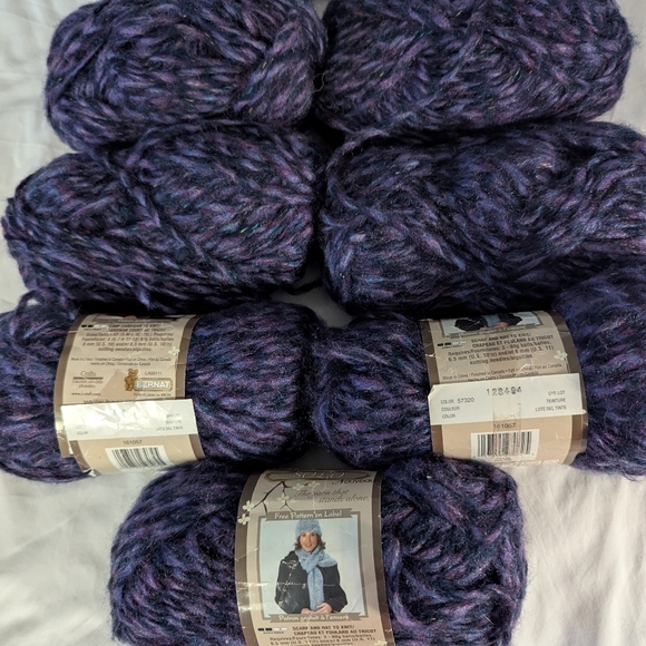 Bernat  Solo Yarn 7x 80 g Skiens Purple Plum Verigated - Picture 7 of 10